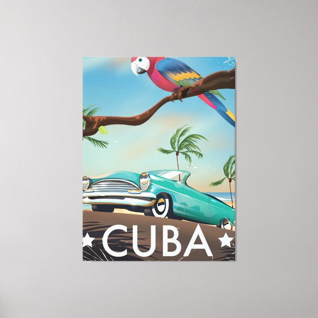 Cuba vintage retro Viagem impressão (Frente)