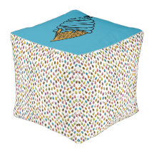 Cubo Colorido do Sorvete de mirtilo