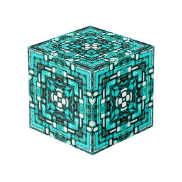 Cubo da Imaginação Neon-Ciana