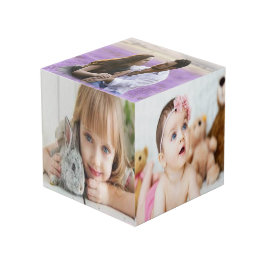 Cubo de Foto Personalizado de 4"