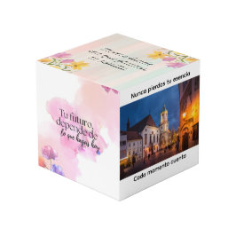 Cubo de fotos personalizado con recuerdos especial