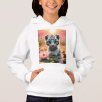 Cubo de Tigre Branco lúdico nos pântanos da Índia