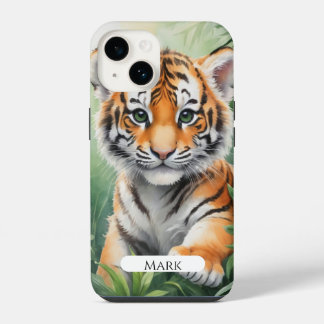 Cubo de tigre na floresta