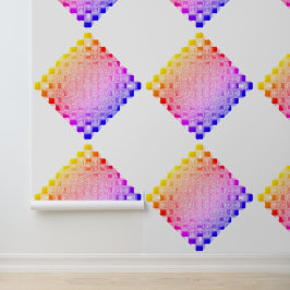 Cubo de vidro xadrez quadrado pixelado retrô dos a