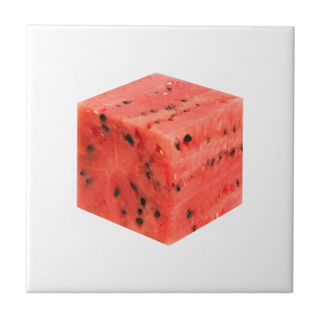 Cubo original de Comida de Melancia Vermelha doce  (Frente)