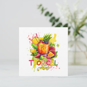 Cubos Tropicais - Frutas de Aquarelas do Verão Vib