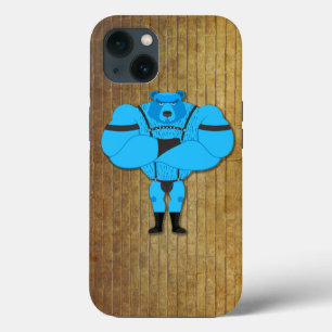 Cueca de couro desenho animado urso gay musculoso