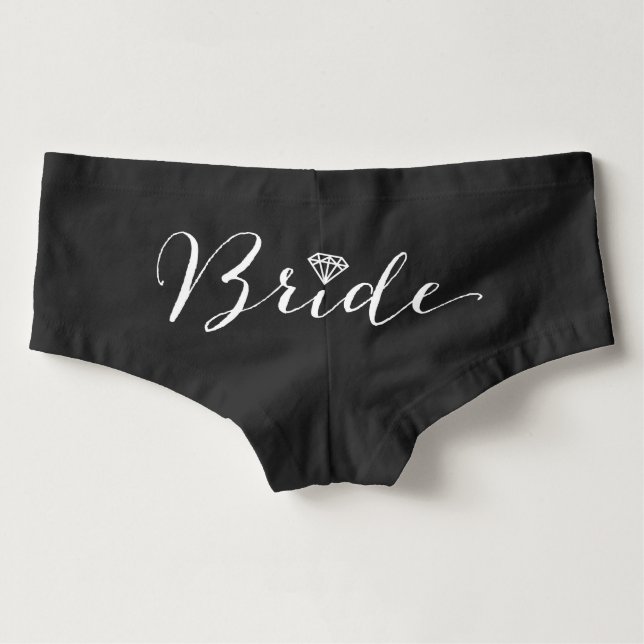 Cueca Feminina Noiva Diamond Bridal Party (Verso)