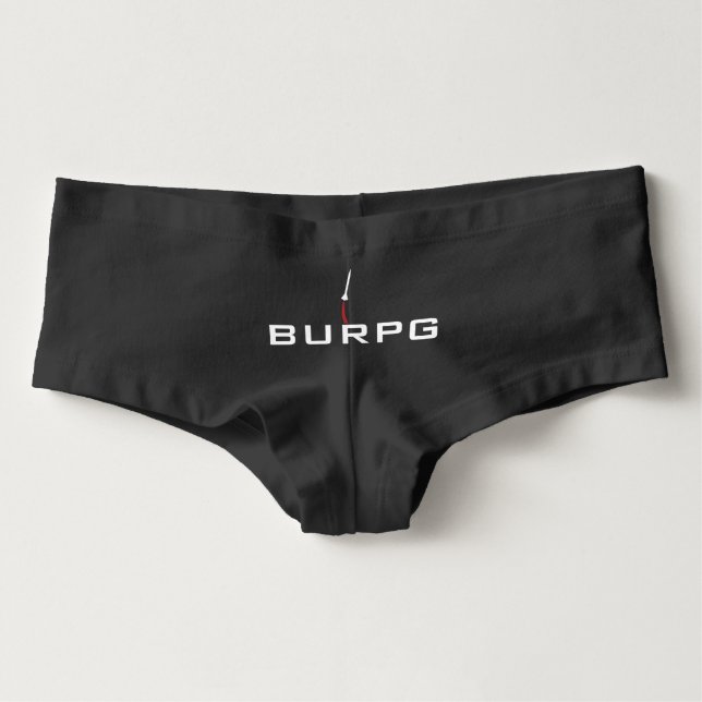 Cueca Feminina O Boyshorts das mulheres de BURPG (Frente)
