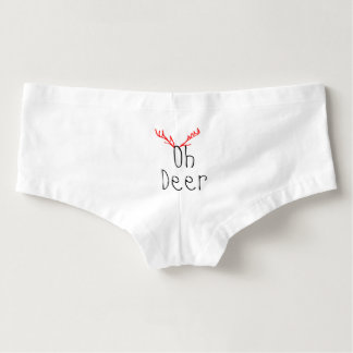 Cueca Feminina Oh Natal Boyshorts dos cervos