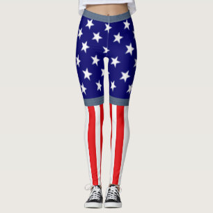 Cuecas Leggings da Bandeira Americana