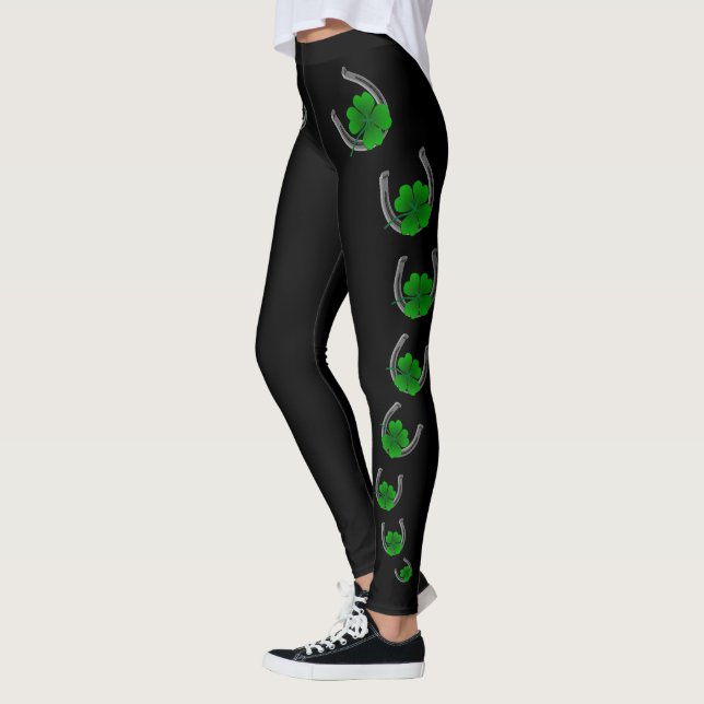 Cuecas Sortudas Leggings Lindas de St. Patrick's p (Esquerda)