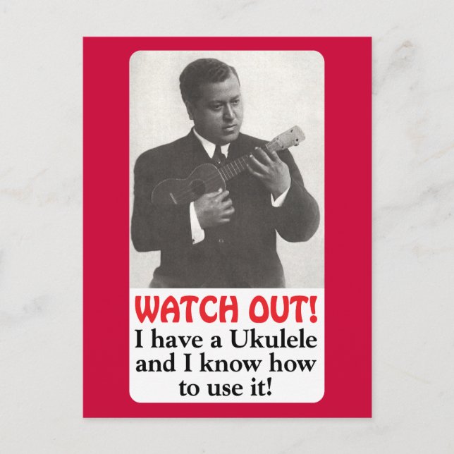 Cuidado! Cartão Postal (Frente)