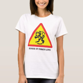 Cuidado com a camiseta feminina dos Leões Finlande