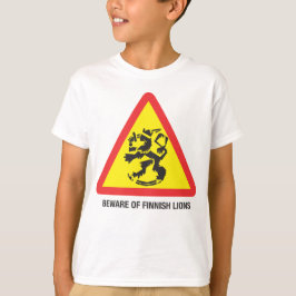 Cuidado com a camiseta infantil dos Leões Finlande