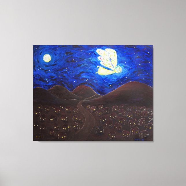 Cuidado com a Canvas de pintura de anjo de alma (Frente)