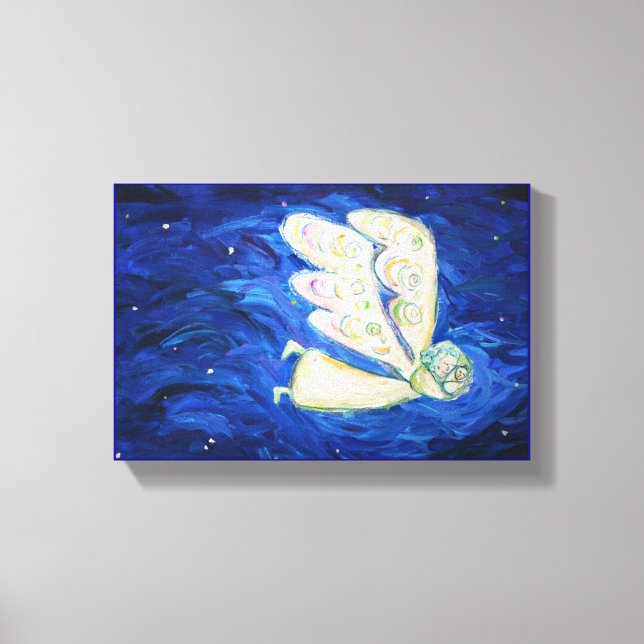 Cuidado com a Canvas de pintura de anjo de alma (8 (Frente)