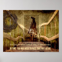 Cuidado com as pontes de queimadura, Poster de ati