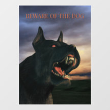 Cuidado com o Cão. Grande, cão preto