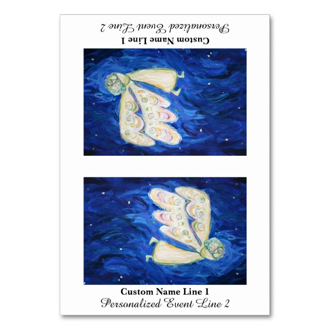 Cuidado com o cartão de tenda de Mesa Angel Soul (Frente)