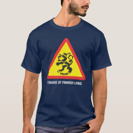 Cuidado com o modelo de camiseta escura dos Leões