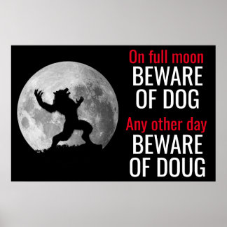 Cuidado com o Poster de Werewolf