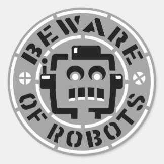 Cuidado com os adesivos de robôs