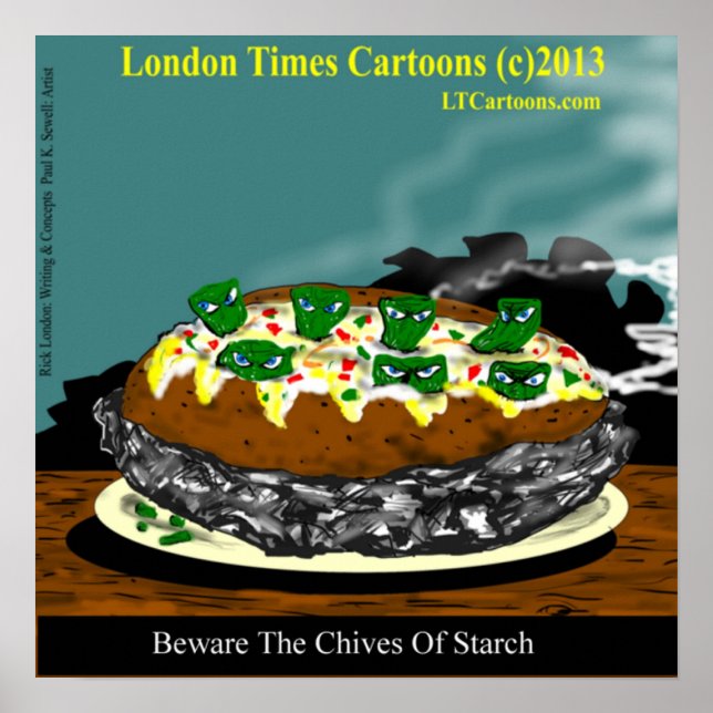 Cuidado Com Os Ides Da Poster De Batata Engraçada  (Frente)