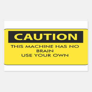 CUIDADO: especial adesivo no local de trabalho