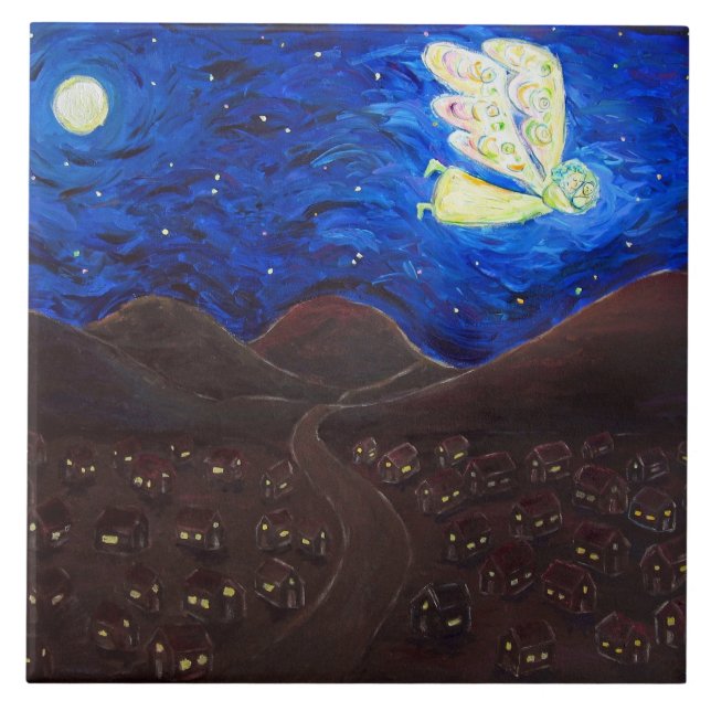 Cuidados do Presente do Azulejo Anjo da Alma (Frente)