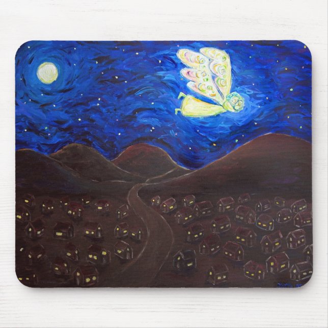 Cuidados do Soul Guardian Angel Art Mousepad (Frente)