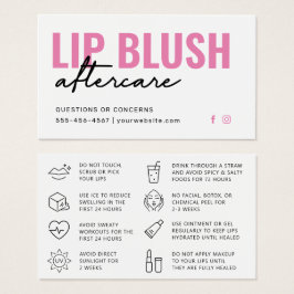 Cuidados Pós-Aplicação de Blush Labial Rosa Modern