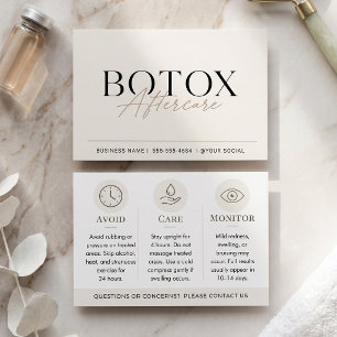 Cuidados Pós Botox Bege Minimalista