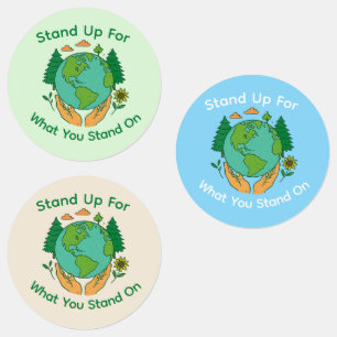 Cuidem dos adesivos da Terra