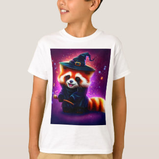 Cuja Camisa De Halloween É Uma Panda Vermelha