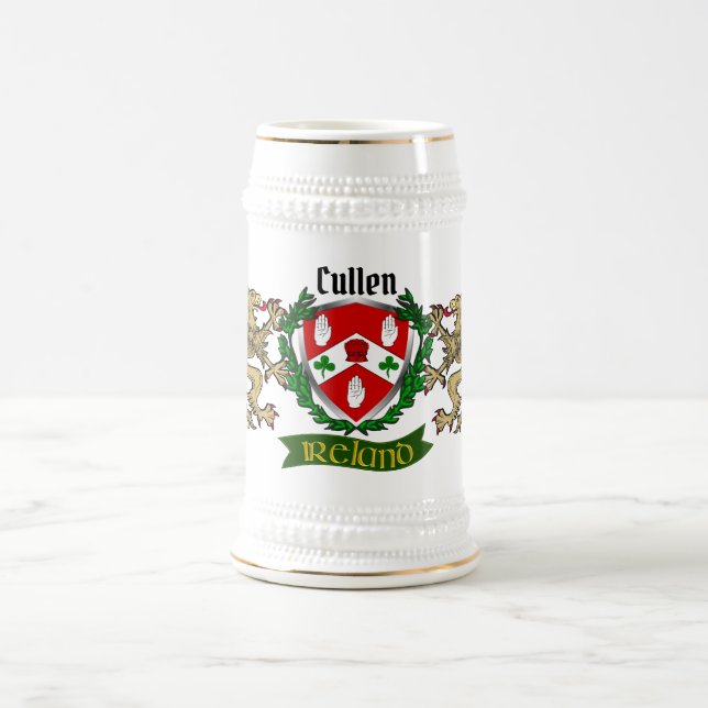 Cullen/O'Cullen Irish Shield Beer Caneca de cervej (Centro)