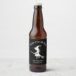 Culpe-o na etiqueta da cerveja de bruxa dos boos
