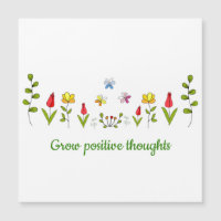 Cultivar flores de pensamentos positivos