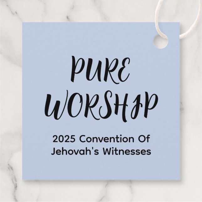 Culto Pura da Etiqueta de Presente Personalizada - (Verso)