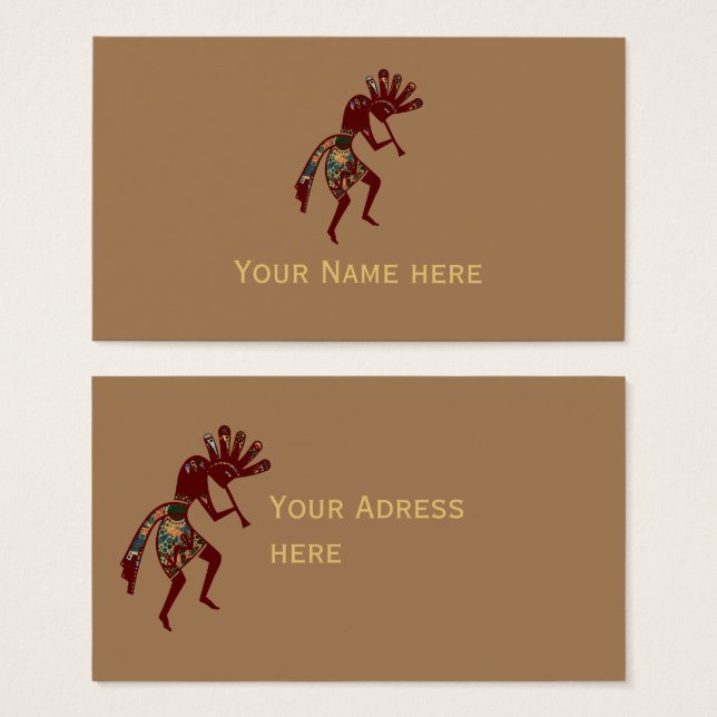 Cultura de americanos nativos - Dançando Kokopelli (Frente & Verso)