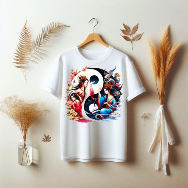 Cultura de camiseta (Yin Yang At Chinese Culture )