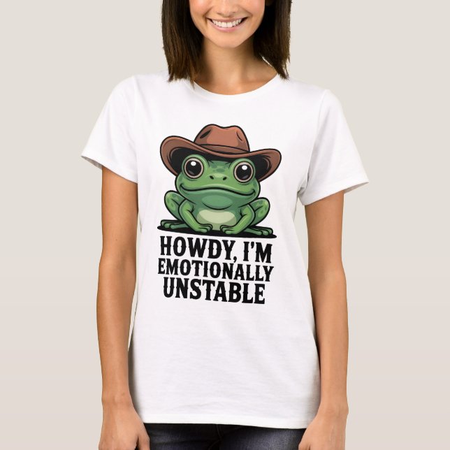 Cumprimenta, sou a Camisa de Sapo Emocionalmente I (Frente)