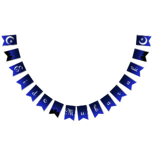 Cumprimento de Eid Mubarak - bandeira da estamenha