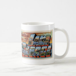 Cumprimentos da caneca do cartão do café de George