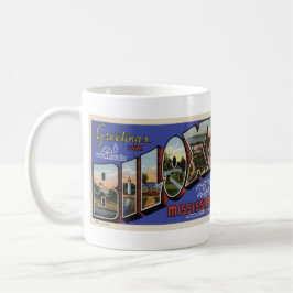 Cumprimentos da caneca do cartão do café do MS de