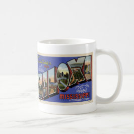Cumprimentos da caneca do cartão do café do MS de