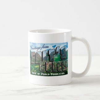 Cumprimentos da caneca do Gulch de Galt
