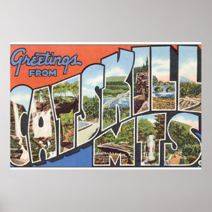 Cumprimentos do poster de viagens do _Vintage de