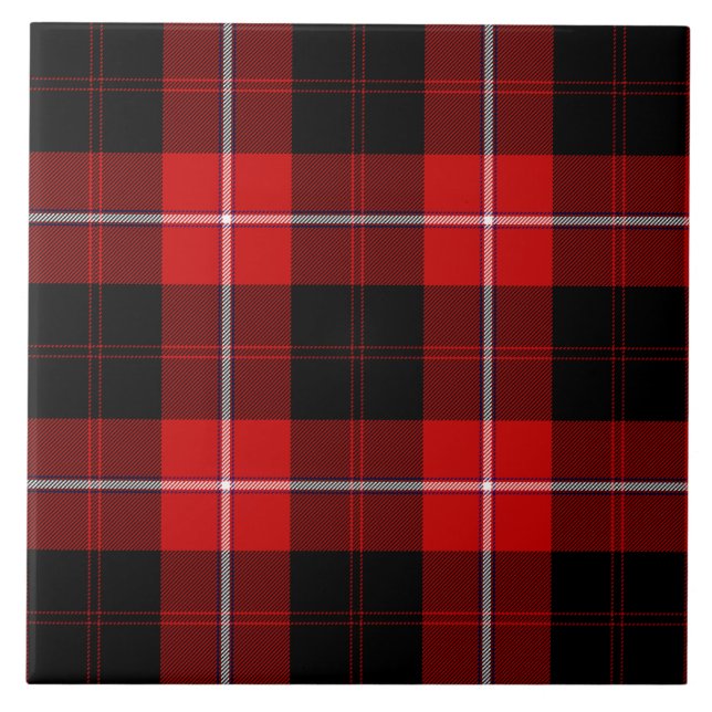 Cunningham Tartan Red Xadrez Negra (Frente)