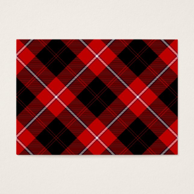 Cunningham Tartan Red Xadrez Negra (Frente)
